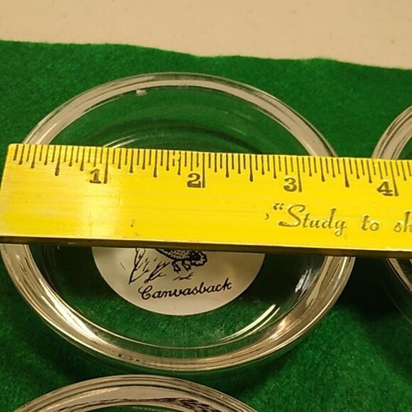 Glass Coin/Key/ Ash Tray four different game bird's one each tray country - Picture 8 of 9